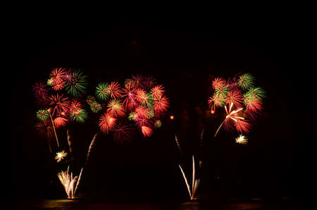 Firework show celebrate the king of birthday