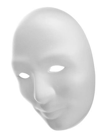 White Mask on a White Backgroundの写真素材