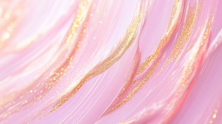 Illustration of a pink-gold background with a creamy texture that is applied back and forth. This illustration is suitable for use in various design works and presentations.の素材