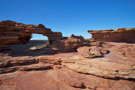 Red Rock Viewing Holeの写真素材