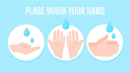 Hand held to receive alcohol gel to wash your hands The concept of hand washing kills virusesのイラスト素材