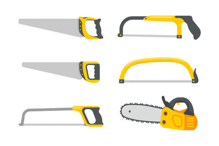 Mechanic tool set vector. Construction tools for home repairs isolated on a white backgroundのイラスト素材