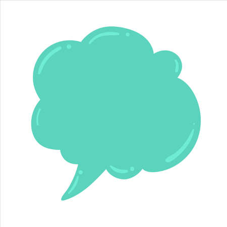 Speech Bubble for Entering Conversation Messages and Thoughts of Cartoon Charactersのイラスト素材