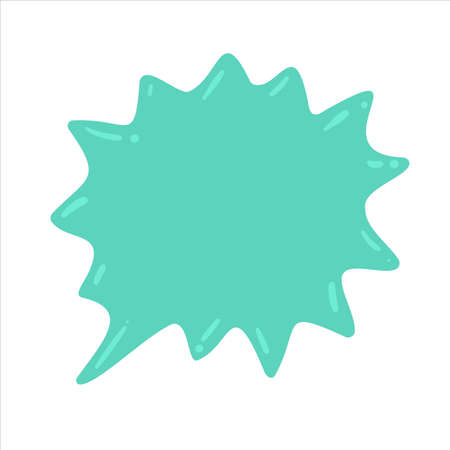 Speech Bubble for Entering Conversation Messages and Thoughts of Cartoon Charactersのイラスト素材