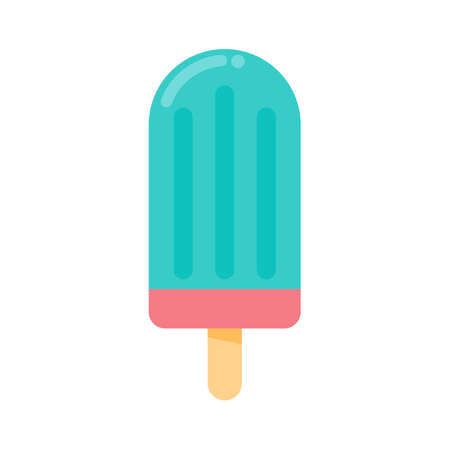 Vector ice cream. Sweet ice cream made from fruit and waffle cones. Refreshing in summerのイラスト素材