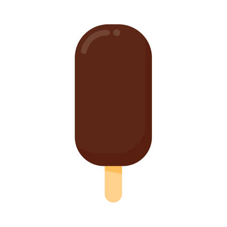 Vector ice cream. Sweet ice cream made from fruit and waffle cones. Refreshing in summerのイラスト素材
