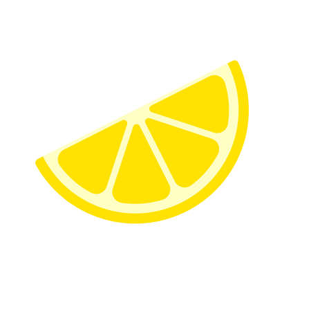 Yellow lemon vector. Lemon is a fruit that is sour and has high vitamin C. Helps to feel fresh.のイラスト素材