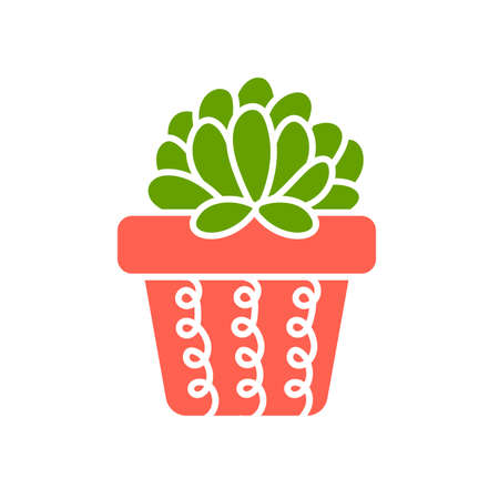 Vector cactus in potted plant. Cactus A variety of succulent plants that are popular to growのイラスト素材