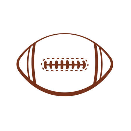 Vector pattern design oval ball in sports american football popular sport competition to find winnerのイラスト素材