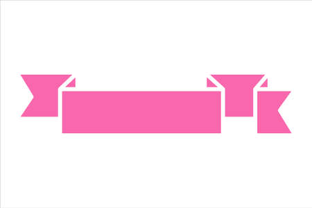 Swaying ribbons for retro text labels Product price tag Isolated on white backgroundのイラスト素材