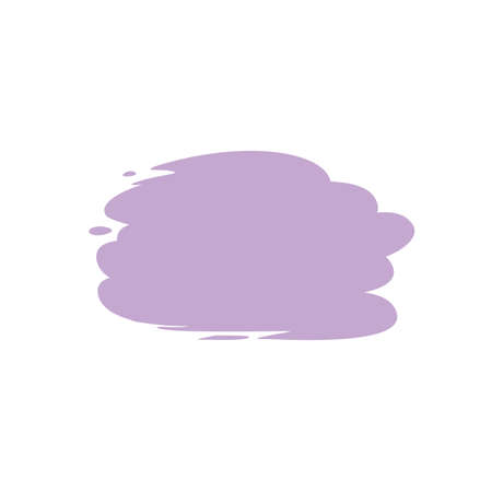 A colored brush that is painted as a text box. Isolated on white backgroundのイラスト素材
