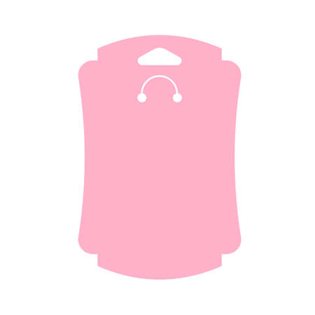 Vector design template for paper earrings Isolated on white backgroundのイラスト素材