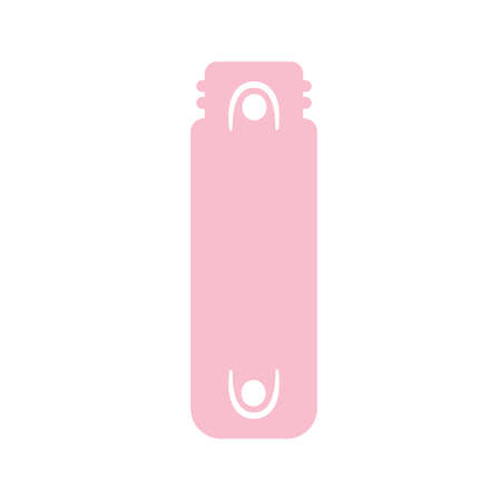 Glitter pen packaging card design isolated on white backgroundのイラスト素材