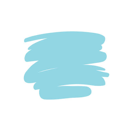A colored brush that is painted as a text box. Isolated on white backgroundのイラスト素材