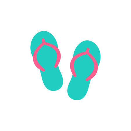 Flip flops set vector design. isolate on white background.のイラスト素材