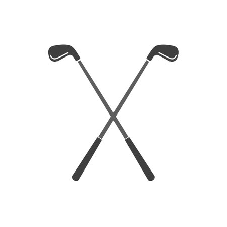 Golf club and ball set Isolated on white background for golf lovers.のイラスト素材