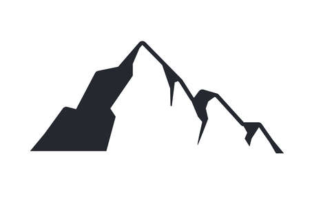 Mountain vector Camping activity ideas Hiking in summer Isolated on background.のイラスト素材