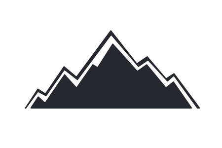 Mountain vector Camping activity ideas Hiking in summer Isolated on background.のイラスト素材