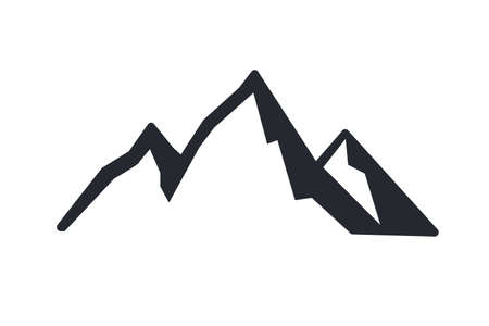 Mountain vector Camping activity ideas Hiking in summer Isolated on background.のイラスト素材