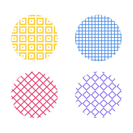 Circle line background pattern For the design of the keychain Isolated on white backgroundのイラスト素材