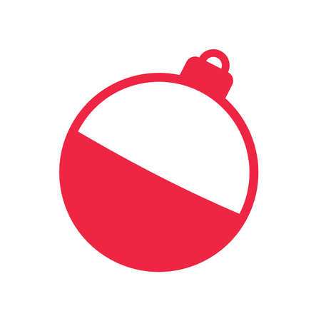 Vector Fishing Bobber Buoyancy for Lake Fishing Activities. isolate on white background.のイラスト素材