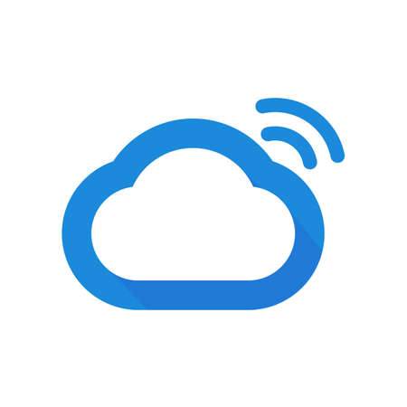 wifi icon. Wireless symbol vector for internet connection from router broadcasting.のイラスト素材