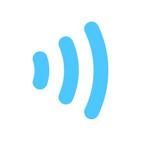 wifi icon. Wireless symbol vector for internet connection from router broadcasting.のイラスト素材
