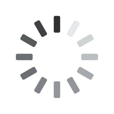 download icon Website Buffer Loader A spinning circle to download information on the website.のイラスト素材