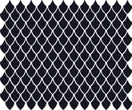 Dragon scale pattern background. A large number of scales of beautifully arranged fish.のイラスト素材