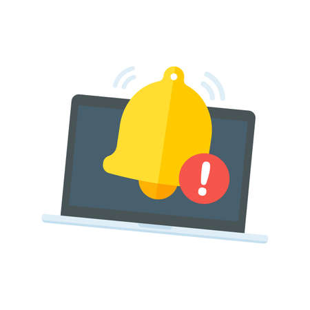 Yellow envelope. The concept of communication and email notification via online channels.のイラスト素材