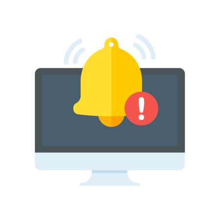 Yellow envelope. The concept of communication and email notification via online channels.のイラスト素材