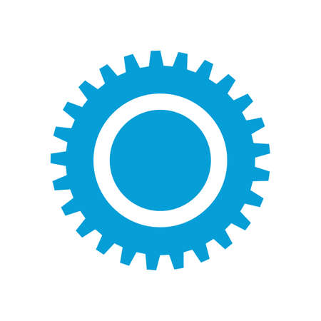 Gear wheel icon. Machine gear for setting Ideas to drive business forward through innovation.のイラスト素材
