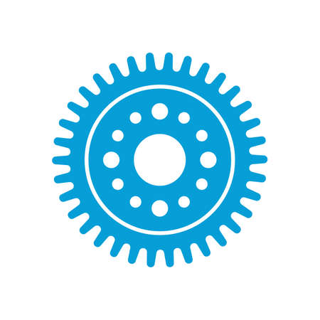 Gear wheel icon. Machine gear for setting Ideas to drive business forward through innovation.のイラスト素材