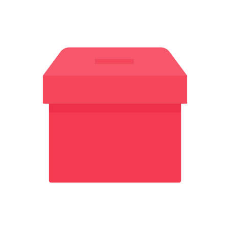 money and leftovers donation box vector The concept of helping the poor for charityのイラスト素材