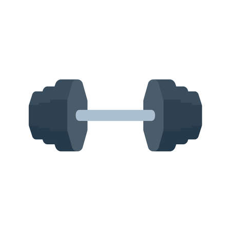 Fitness dumbbells made of steel with weights for lifting exercises to build muscle.のイラスト素材