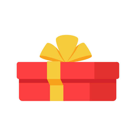 Christmas gift box. Gift boxes decorated with ribbon bows to give each other a special moment.のイラスト素材