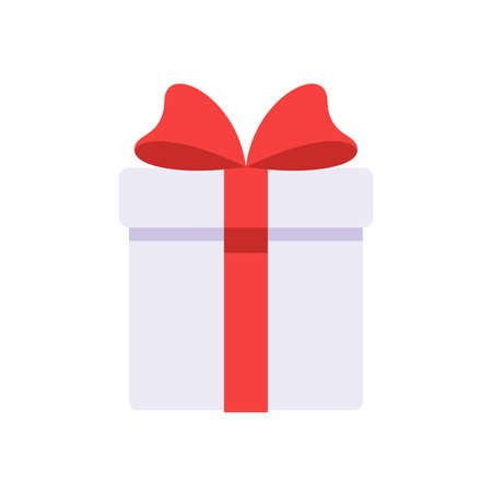 Christmas gift box. Gift boxes decorated with ribbon bows to give each other a special moment.のイラスト素材