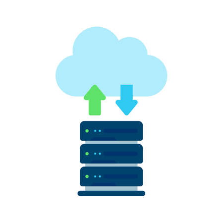 vector database server data storage technology on cloud computing for file securityのイラスト素材