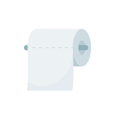 tissue paper vector. Roll toilet paper for cleaningのイラスト素材