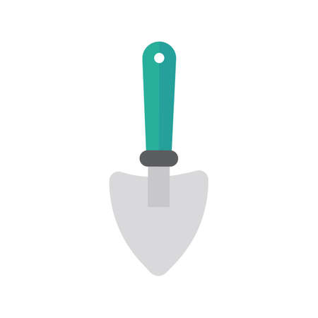 Gardening equipment. Shovel digging for shoveling the soil to plant trees in the garden.のイラスト素材