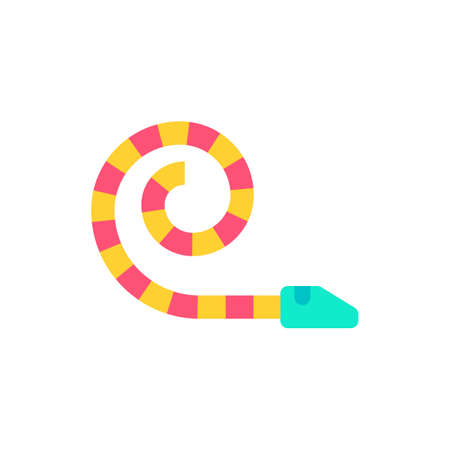 Party Blower Vector. Trumpets for birthday partiesのイラスト素材