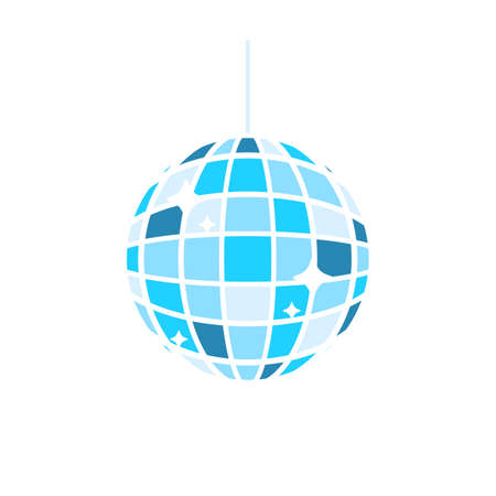 Disco ball vector. colorful glass balls for party night celebrationのイラスト素材