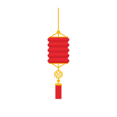 red round chinese lantern element for decoration for Chinese New Yearのイラスト素材