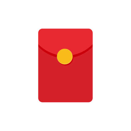Red envelope for Chinese yuan to give as a gift to children during the Chinese New Yearのイラスト素材