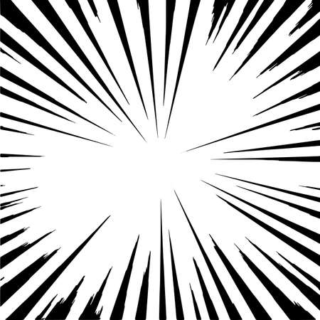 zoom line effect cartoon scattered lines high speed moving backgroundのイラスト素材