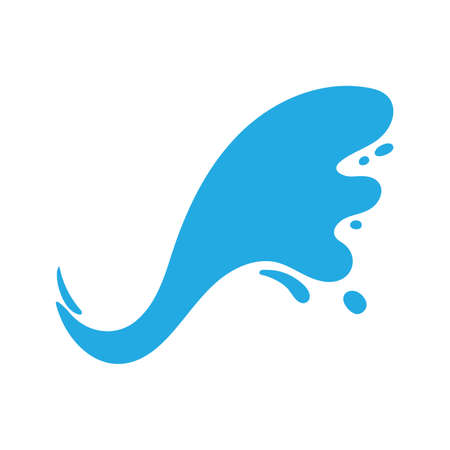 splashing water drop vector For decorating Songkran festival posters.のイラスト素材