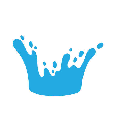 splashing water drop vector For decorating Songkran festival posters.のイラスト素材