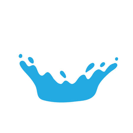 splashing water drop vector For decorating Songkran festival posters.のイラスト素材
