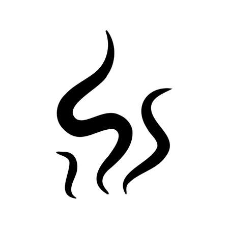 Smoke lines. Hot vapors that evaporate from food and beverages.のイラスト素材