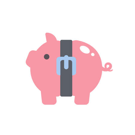 financial piggy bank Ideas for saving money for the futureのイラスト素材